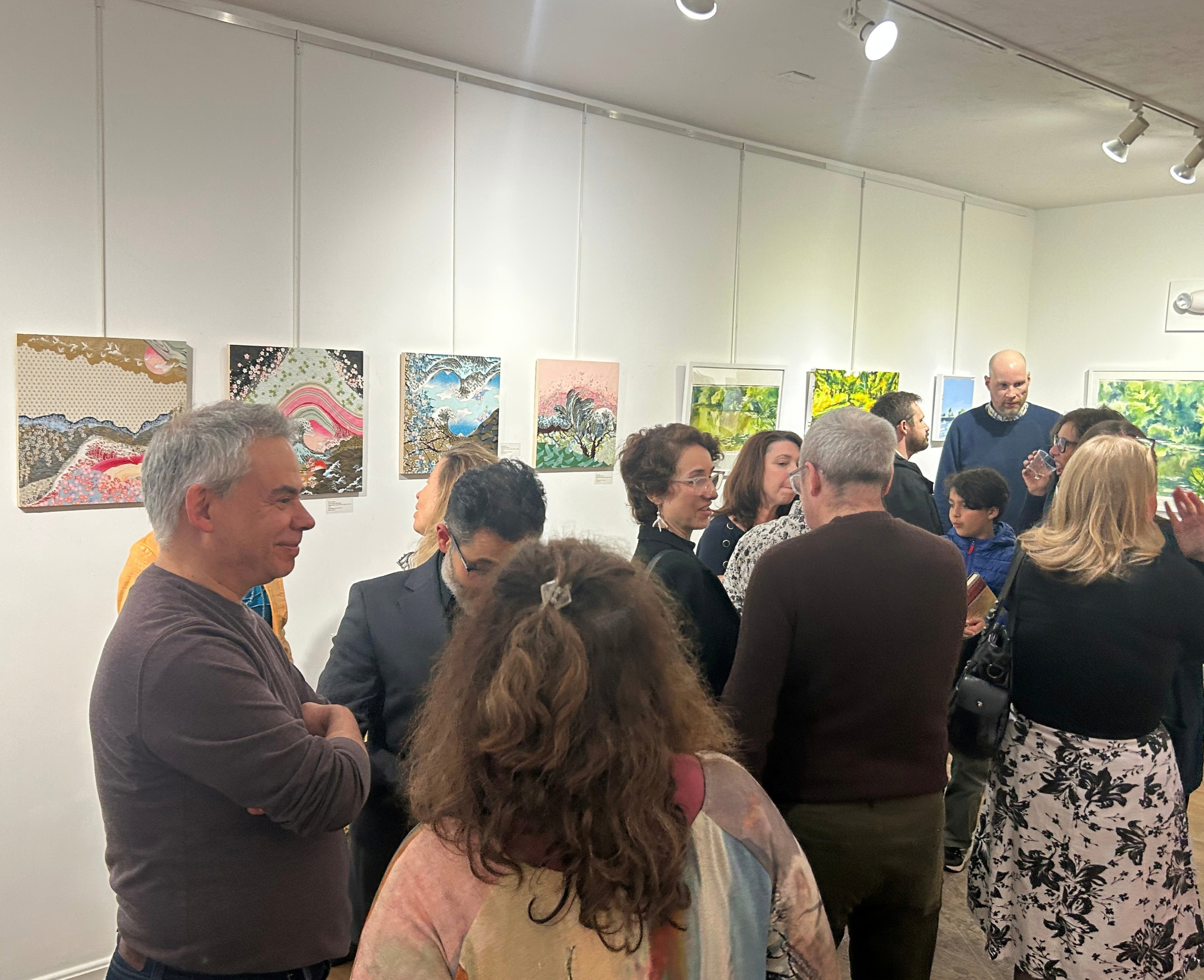 Reut Akerman's artwork installed at The Art of Emerging exhibition at Diana Stelin Gallery